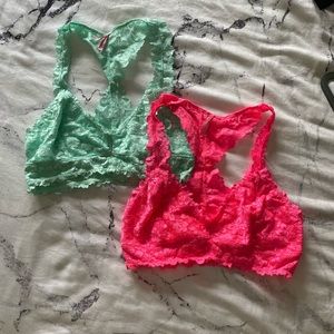 Charlotte Russe lace bralettes